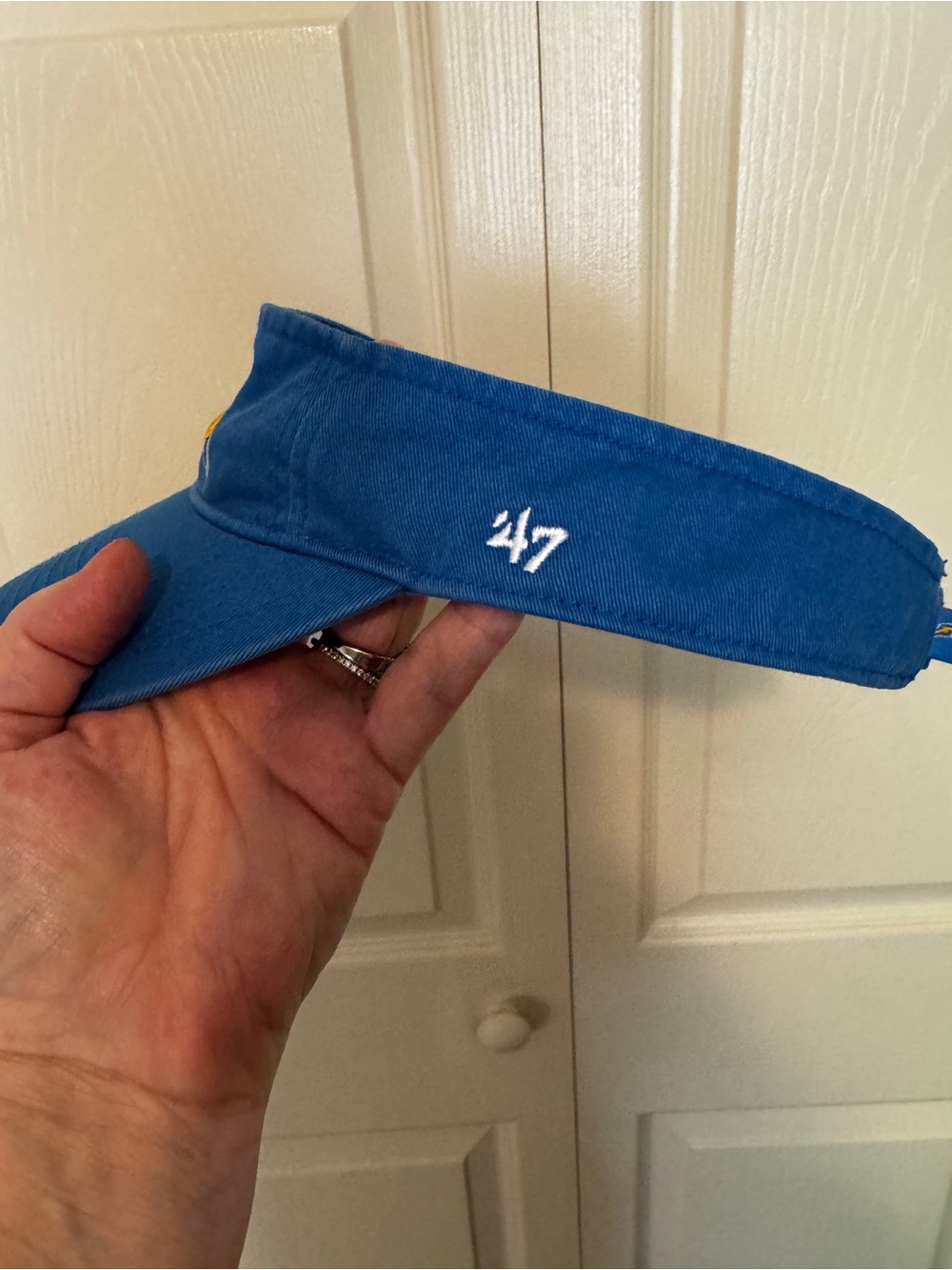 47 Brand Los Angeles Chargers Blue and Yellow Visor - Picture 7 of 7